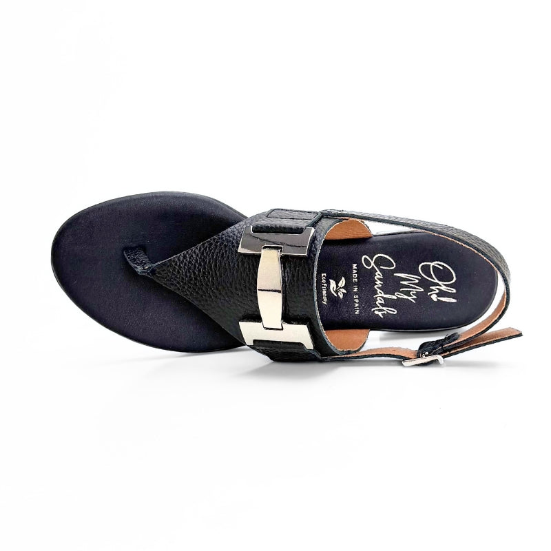 Oh my sandals 5860-2432 sandalia dedo negra