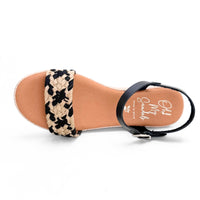 Oh my sandals 6013-2458 sandalia negra y yute