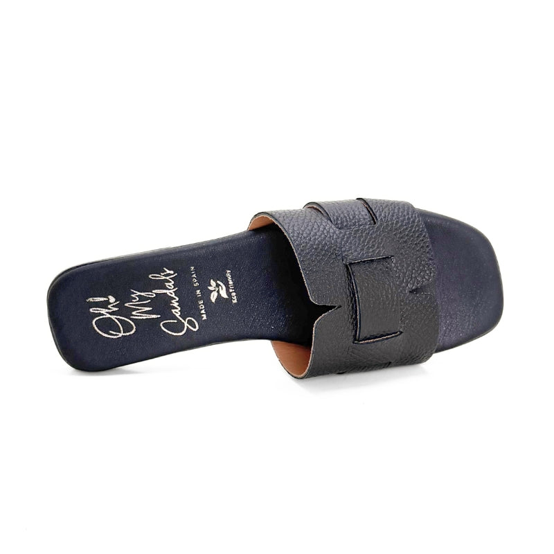 Oh my sandals 5800 Pala negra de piel Alexia