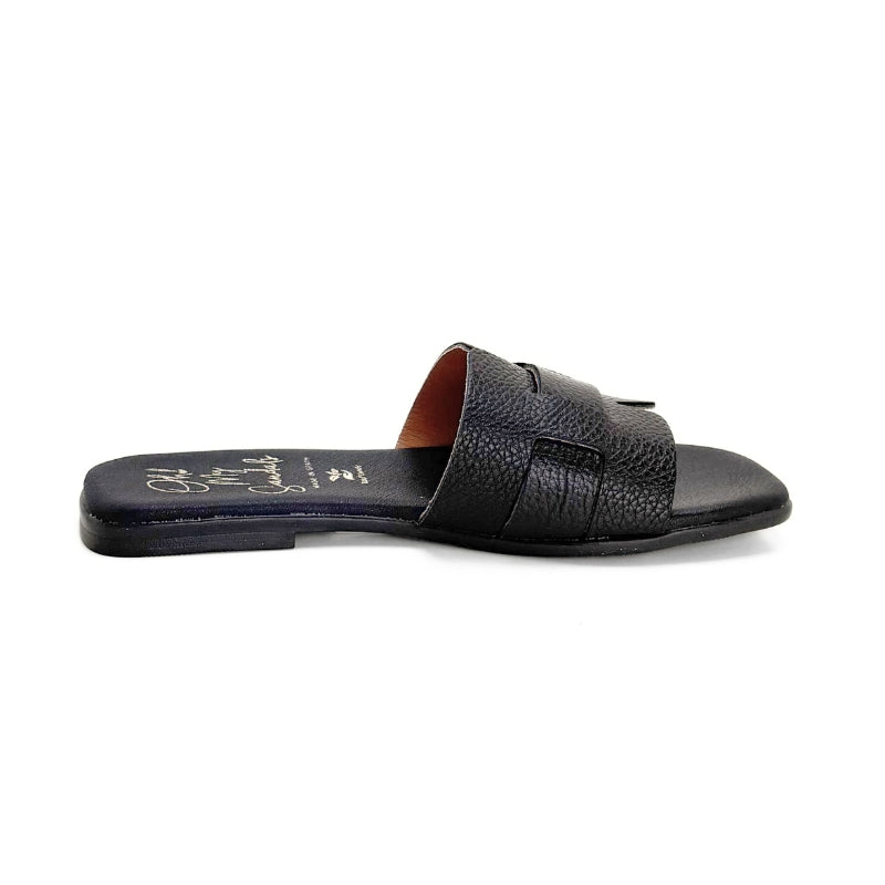 Oh my sandals 5800 Pala negra de piel Alexia
