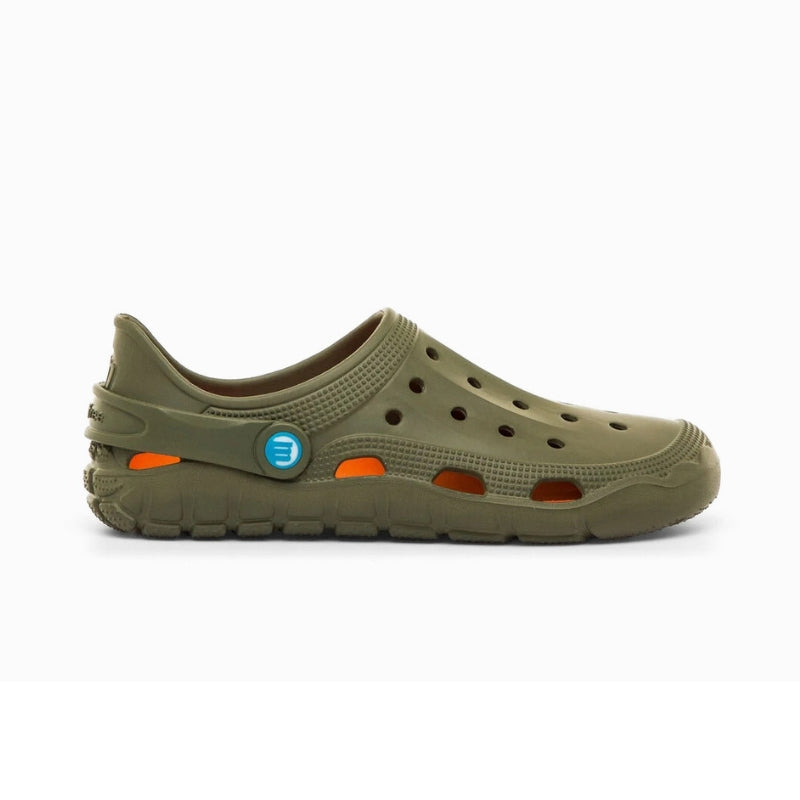 Mustang Free Care Zueco barefoot hombre verde caqui