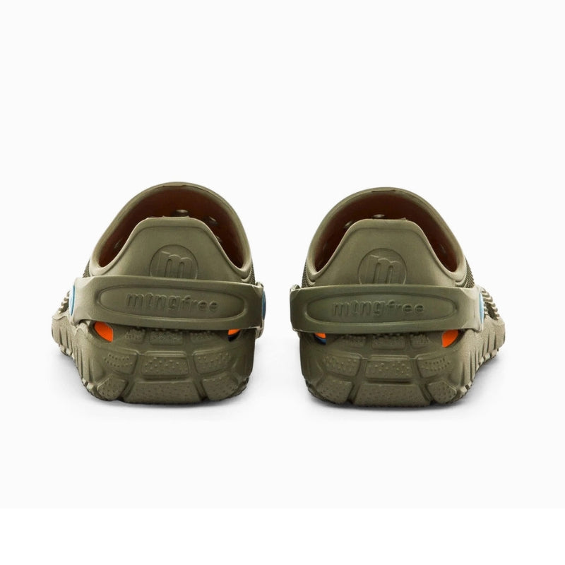 Mustang Free Care Zueco barefoot hombre verde caqui