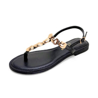 Carmela 163293 sandalia negra de dedo