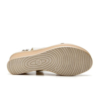 24 Hrs 26796 Sandalia plataforma tiras pedrería negro