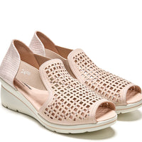 24 Hrs Sandalia cerrada calada de mujer nude