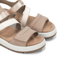 Fluchos F2165 Sandalia confort velcros taupe