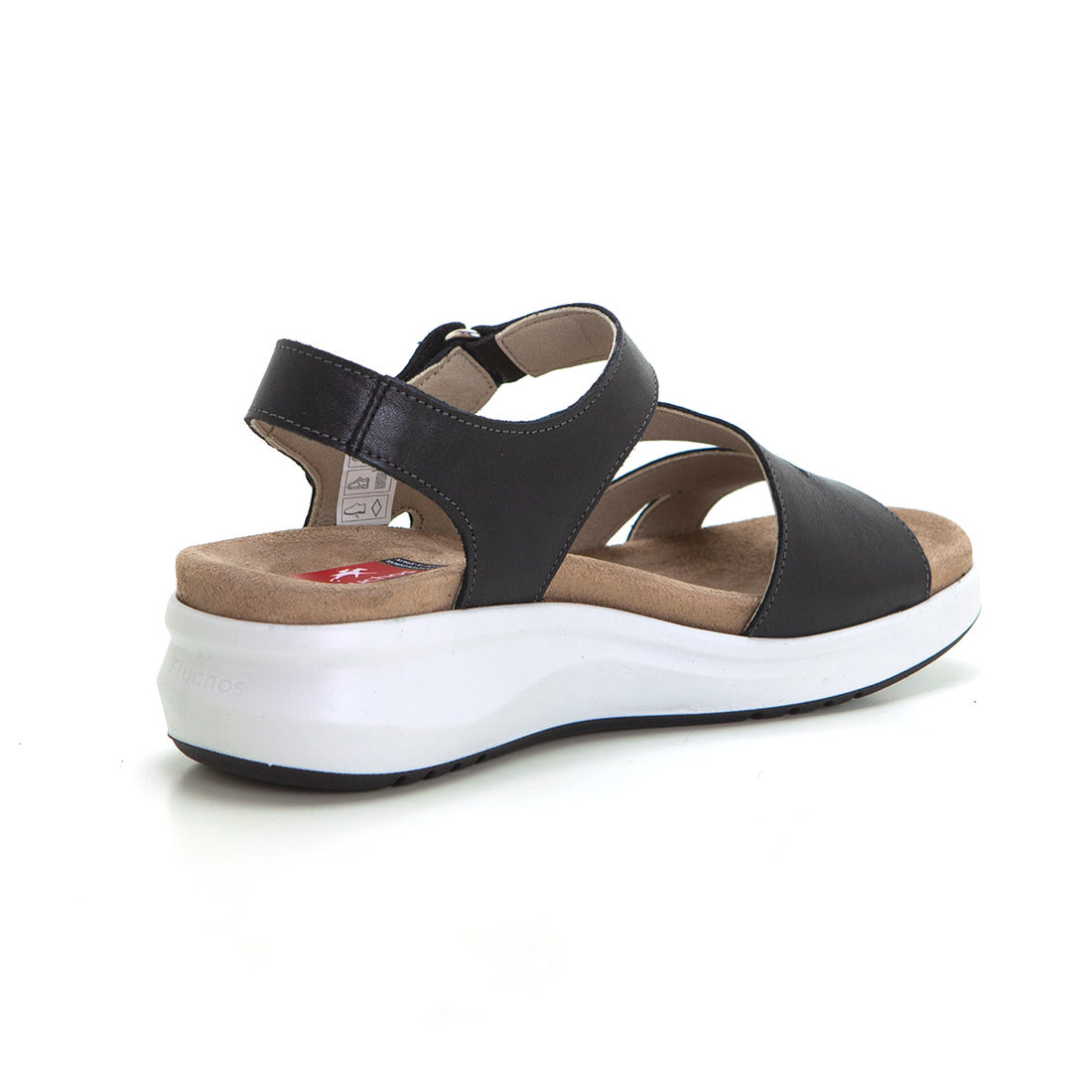 Fluchos F1478 Sandalia confort plantilla extraible negro