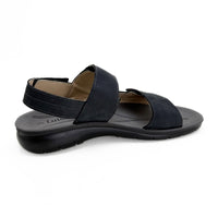 Luisetti 34110GS Sandalia negra de 3 velcros