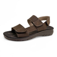 Luisetti 34110GS Sandalia café de 3 velcros