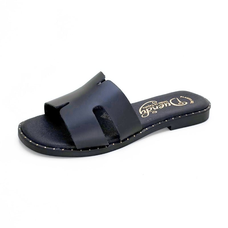 Duendy 4065 Sandalia pala color negro