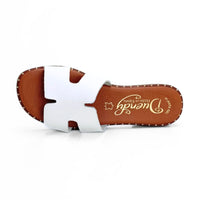 Duendy 4065 Sandalia pala blanca