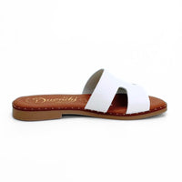 Duendy 4065 Sandalia pala blanca