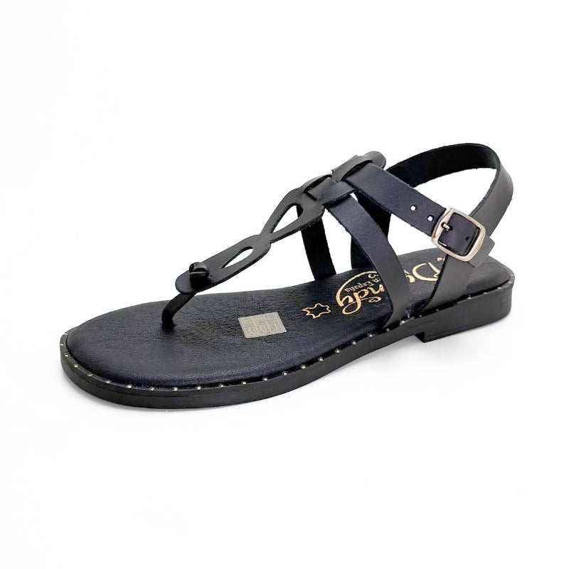 Duendy 4062 sandalia dedo negra