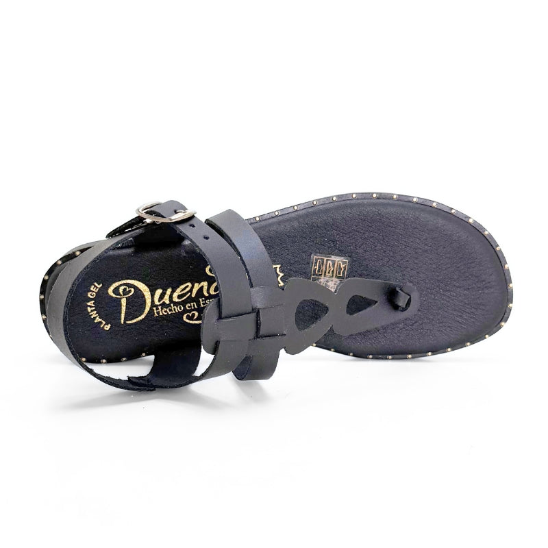 Duendy 4062 sandalia dedo negra
