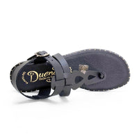Duendy 4062 sandalia dedo negra