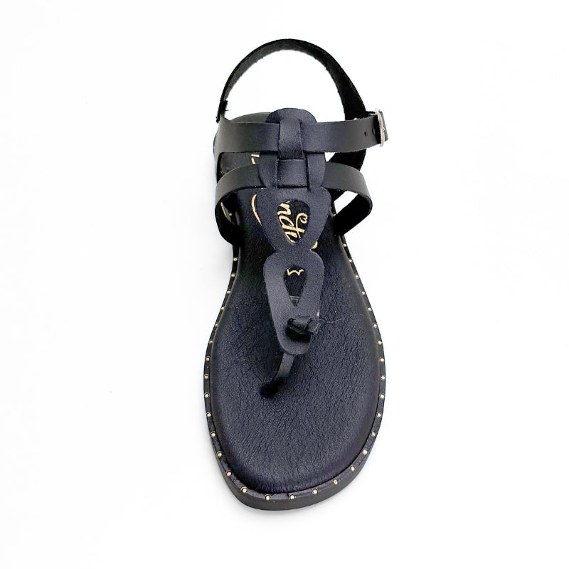 Duendy 4062 sandalia dedo negra