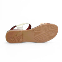 Duendy 4051 sandalia platino animal print