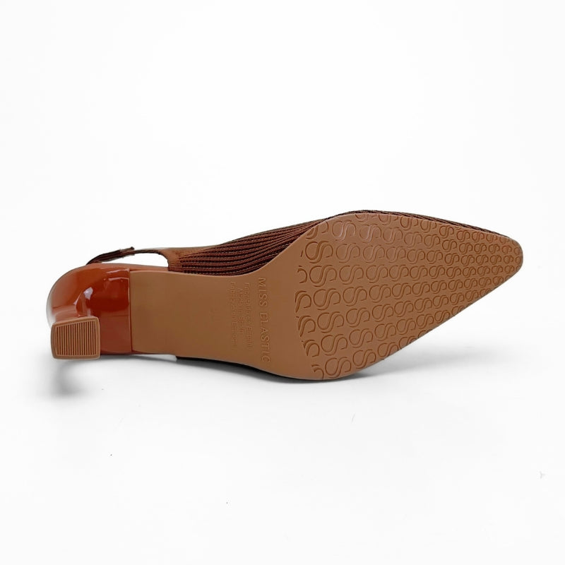 Miss Elastic 075061-65 Zapato marrón de tacón para mujer