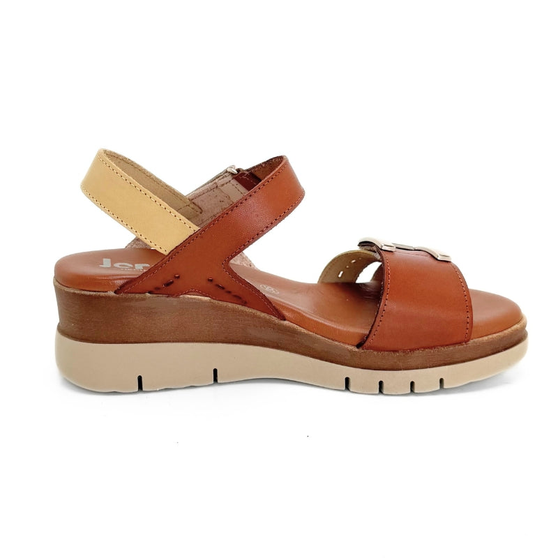Jordana 4630 sandalia cuña multicolor