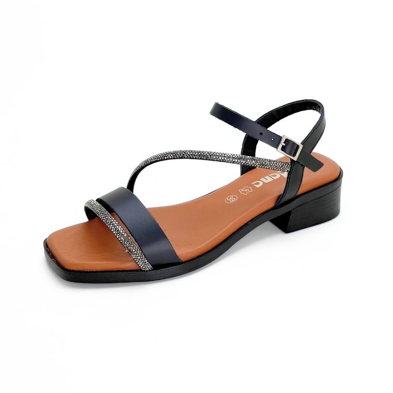 Jordana 4180 Sandalia plomo con brillo