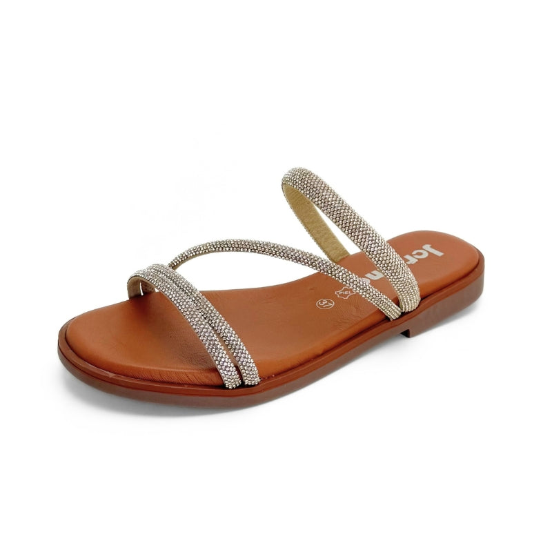 Jordana 4280 pala plana con tiras brillantes
