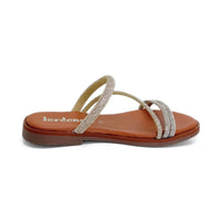Jordana 4280 pala plana con tiras brillantes