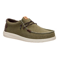 HeyDude Wally Braided Mocasín de lona olive