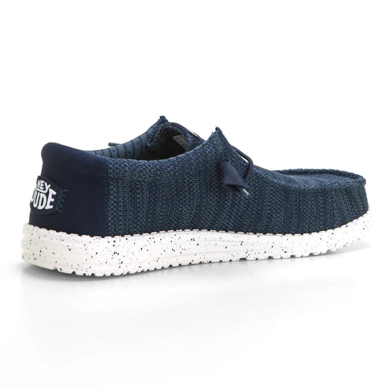 Heydude Wally Stretch Mocasín de lona marino