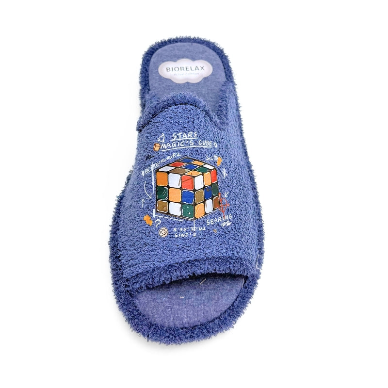 Biorelax 1558 zapatilla de casa azul