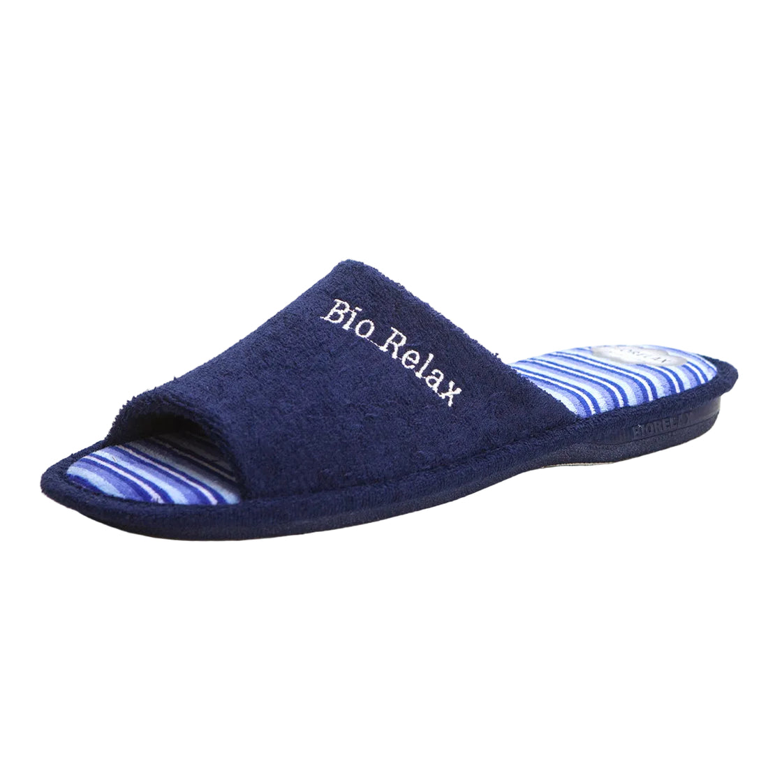 BIORELAX 1461 Zapatilla de estar por casa hombre rizo marino
