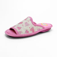 Biorelax 4115 Corazones Malva Zapatilla de casa