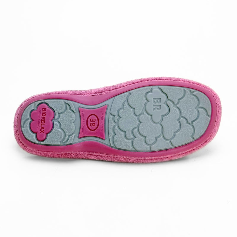 Biorelax 4115 Corazones Malva Zapatilla de casa