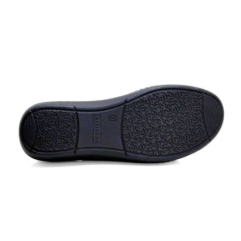 Pitillos 10300 Sandalia mujer doble velcro de piel marino