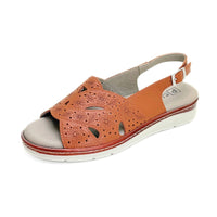 Pitillos 11001 Sandalia mujer cuero grabado