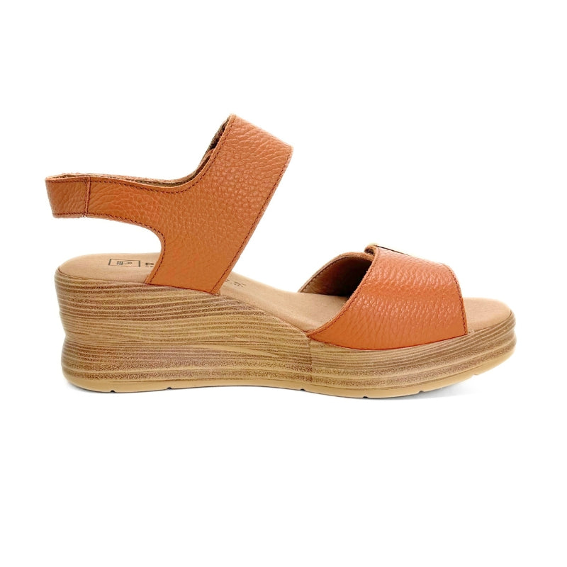 Pitillos 11054 sandalia mujer cuero con cuña y doble velcro