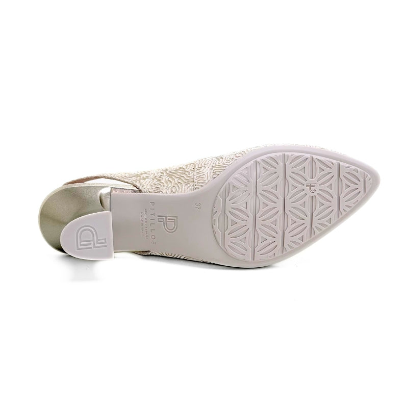 Pitillos 11180 salón destalonado oro para mujer