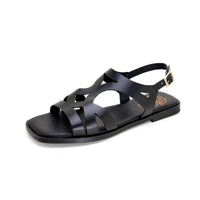 Porronet 3226 sandalia plana negra
