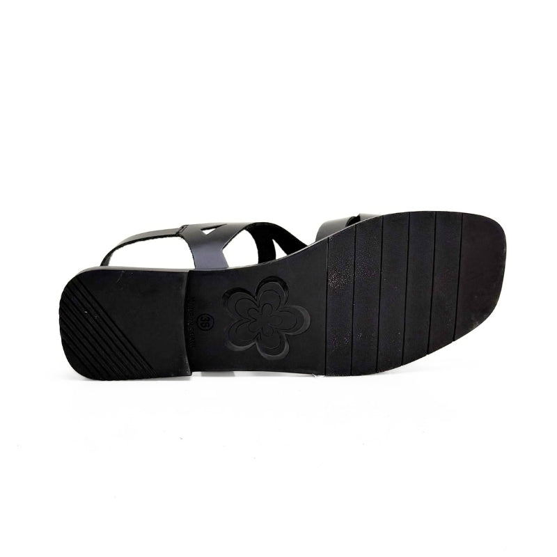 Porronet 3226 sandalia plana negra