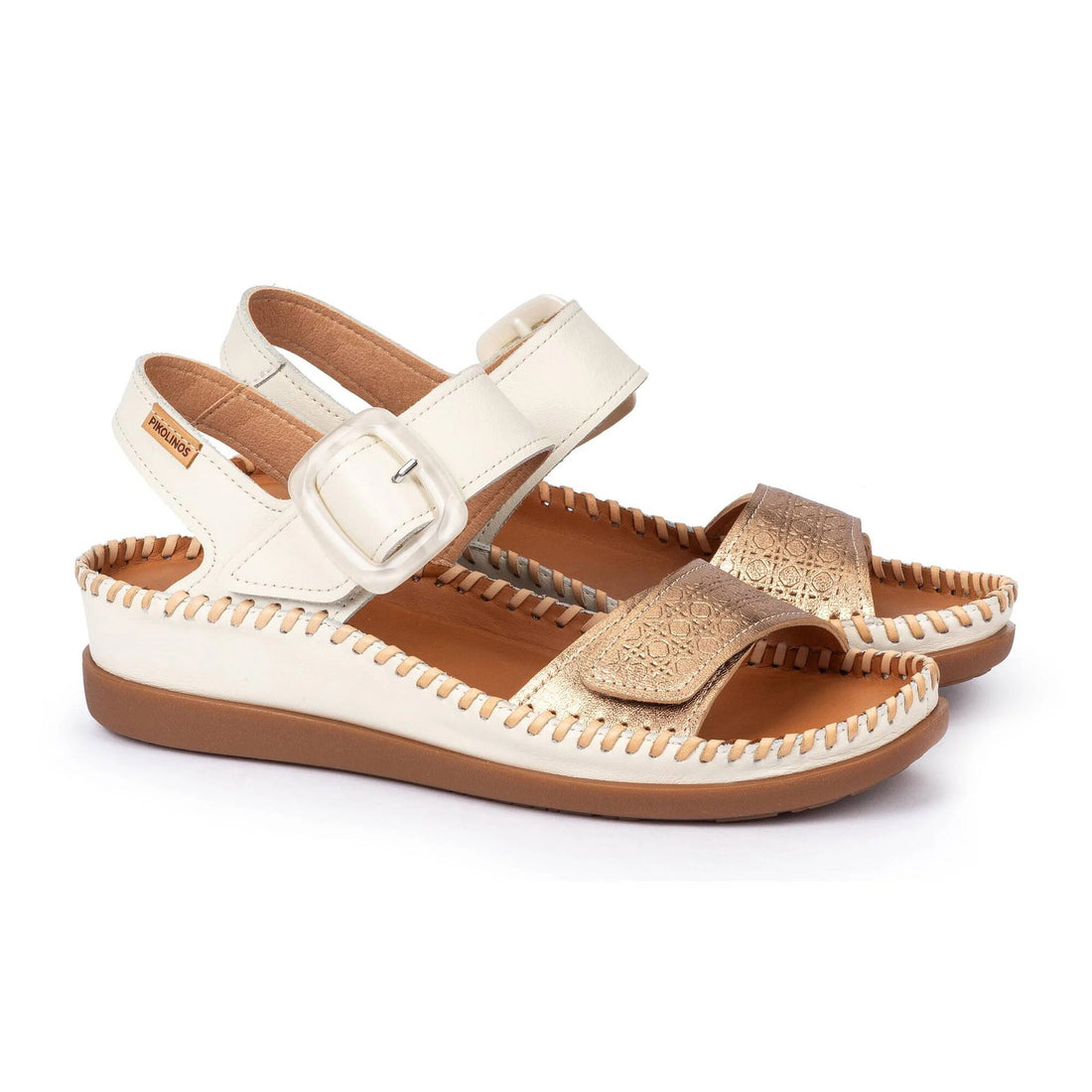 Pikolino W8K-0555C1 Sandalia mujer velcro nata