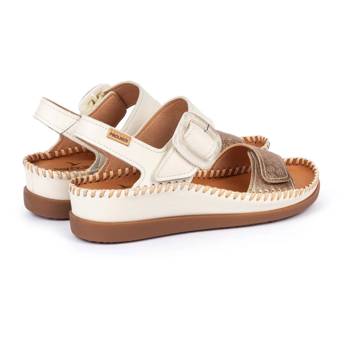 Pikolino W8K-0555C1 Sandalia mujer velcro nata