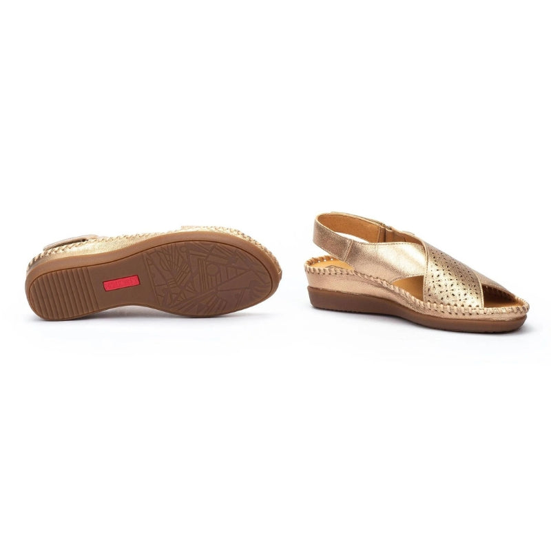 Pikolinos W8K-0848C Sandalia velcro cruzada champagne