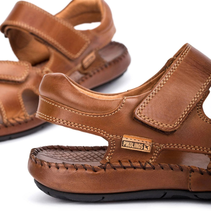 Pikolinos 5818 Sandalia de hombre con velcros cuero
