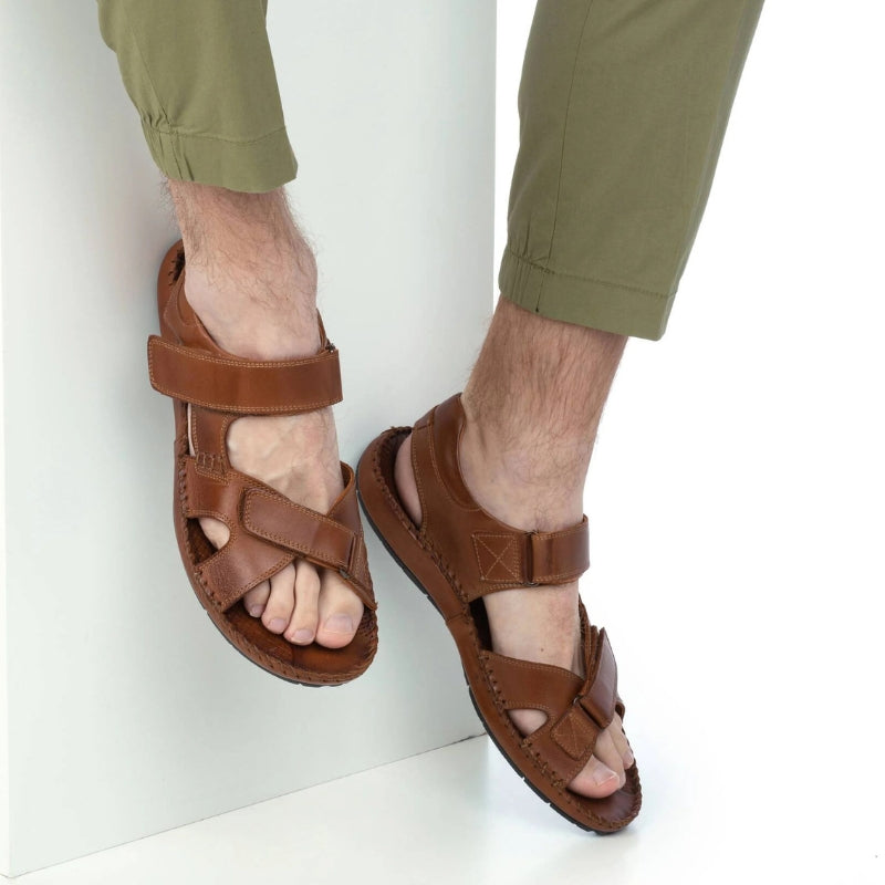 Pikolinos 5818 Sandalia de hombre con velcros cuero