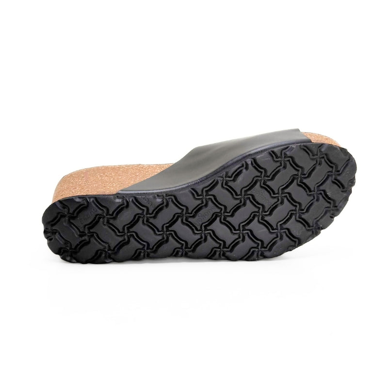 Yokono BARI-265 Zueco negro cuña alta