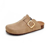 Yokono 650 Zueco de serraje mushroom mujer