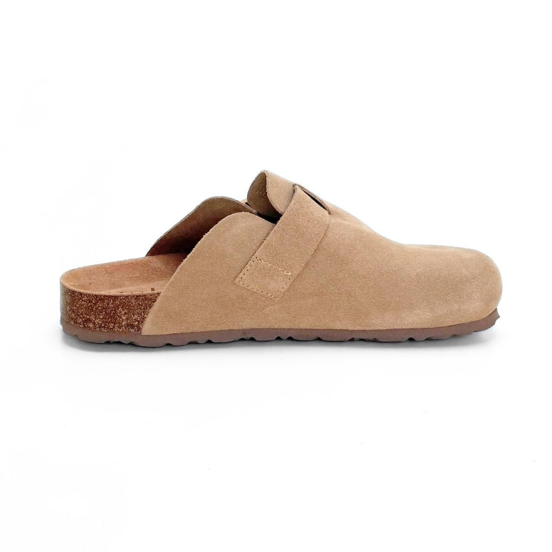 Yokono 650 Zueco de serraje mushroom mujer