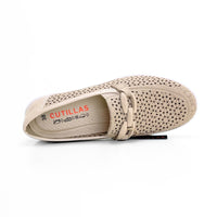 Cutillas 38475 Mocasín calado beige