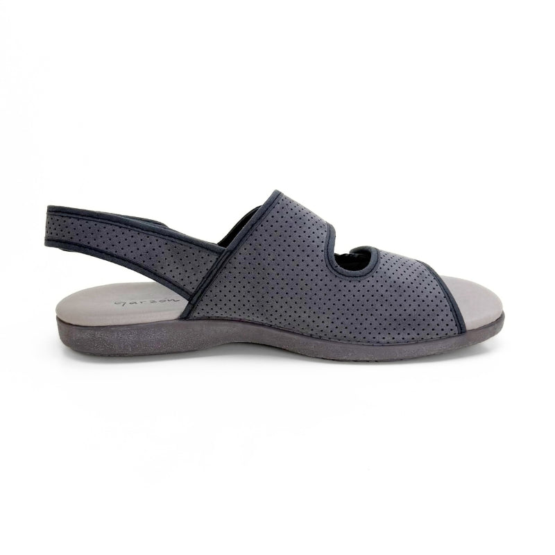 Garzón 6700.199 Sandalia hombre 3 velcros antracita