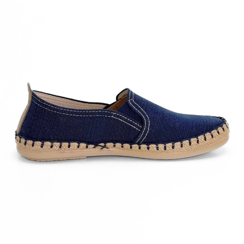 Garzón 13211.085 Zapatilla de lona hombre marino con elásticos