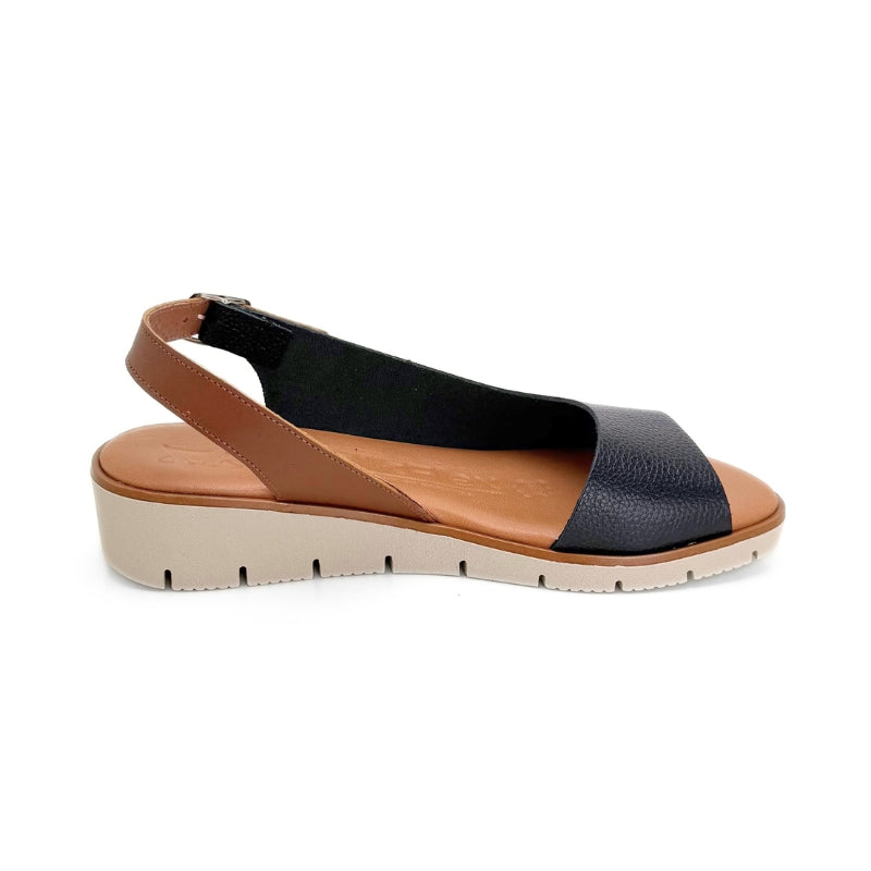 Walkflex 260222 sandalia negra de mujer